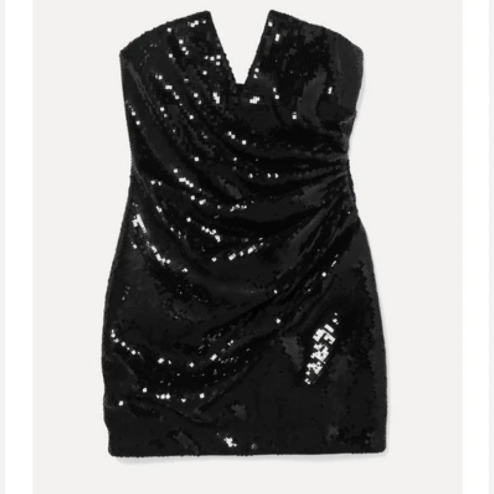 Saint Laurent sexy Black Sequin Dress, EU36